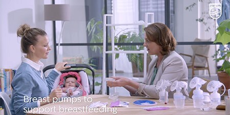 Breast pumps to support breastfeeding